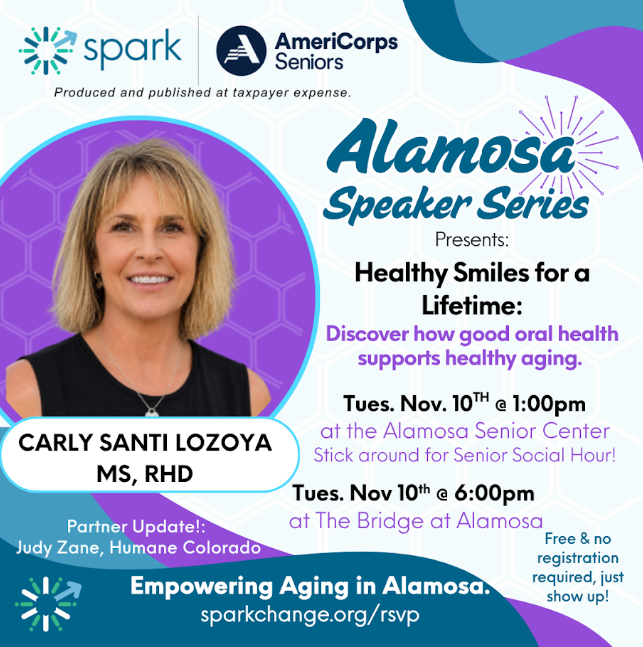 Alamosa Speaker Series: Carly Santi Lozoya MS, RHD