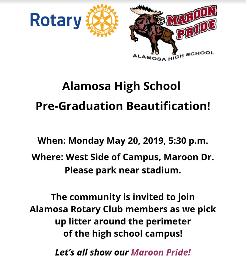 Alamosa High School Pre-Graduation Beautification!