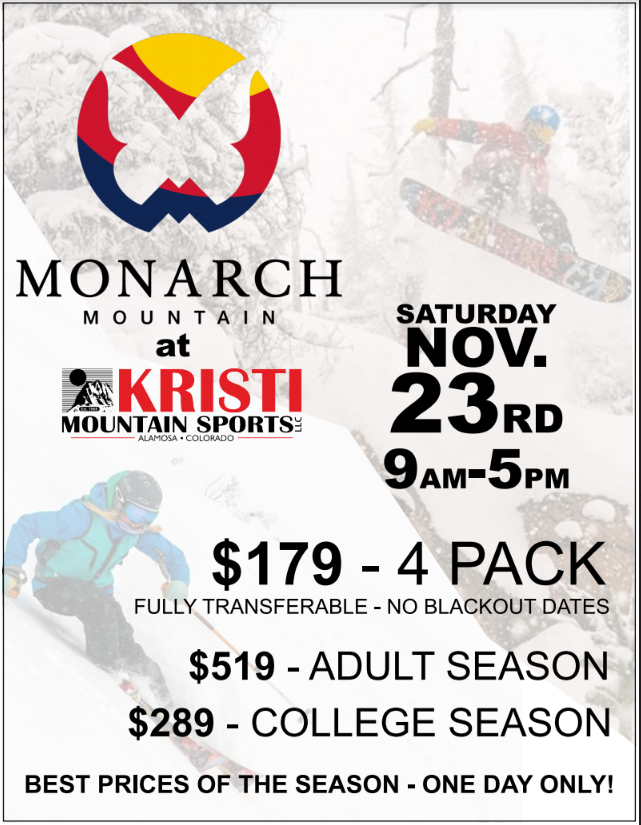 Monarch Mountain at Kristi Mountain Sports