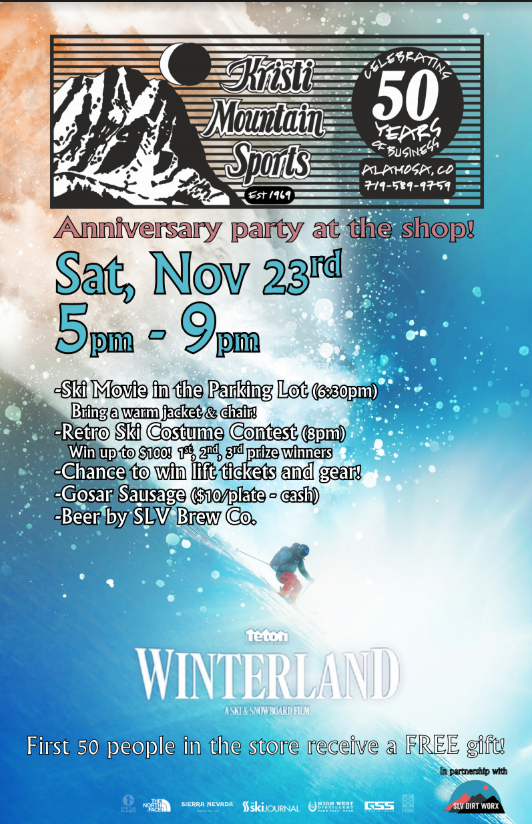 Kristi Mountain Sports 50th Anniversary Party! 