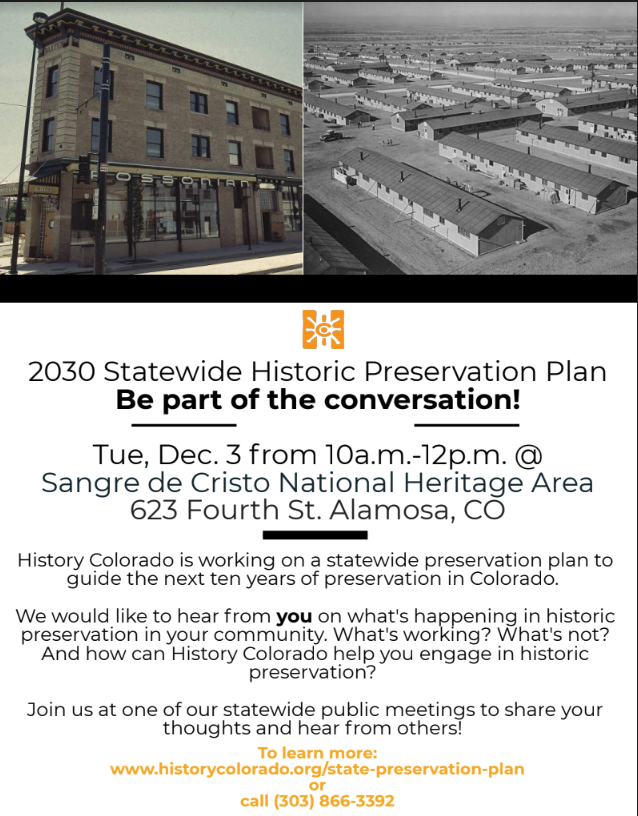 Statewide Historic Preservation Plan Meeting 