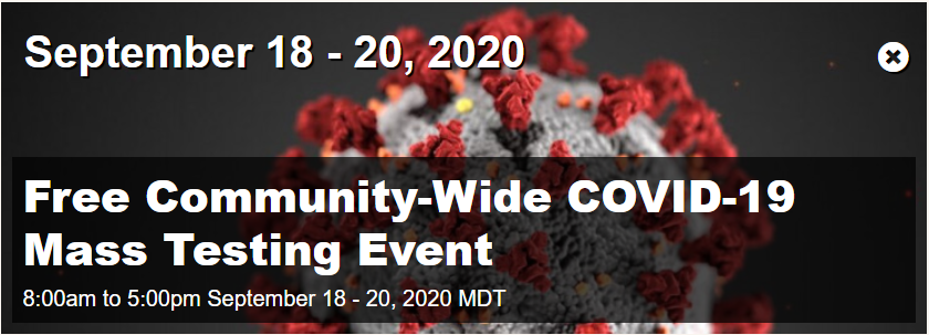 Free Community-Wide COVID-19 Mass Testing Event 