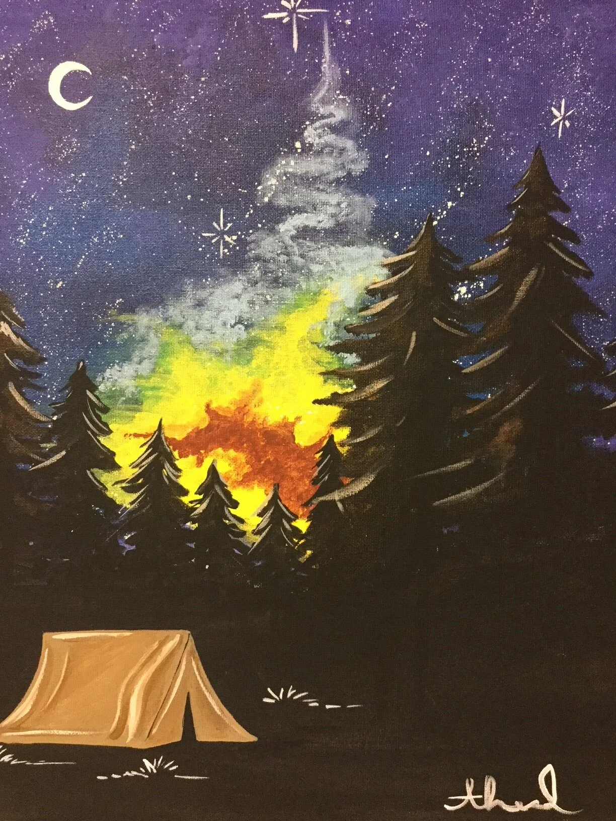 Paint and Sip at The Wet Paintbrush