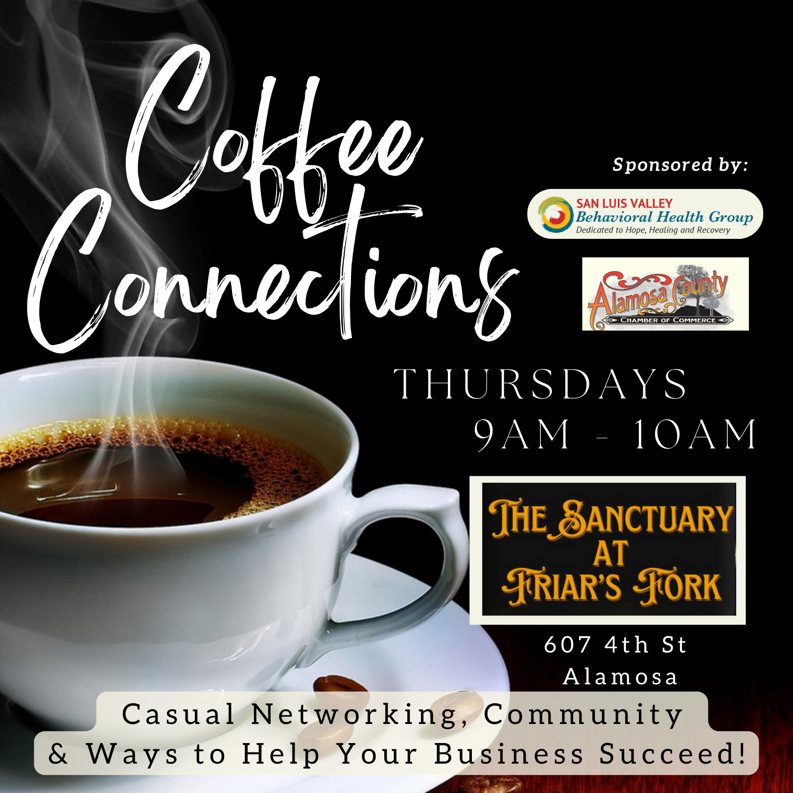 Coffee Connections: Now at The Sanctuary          