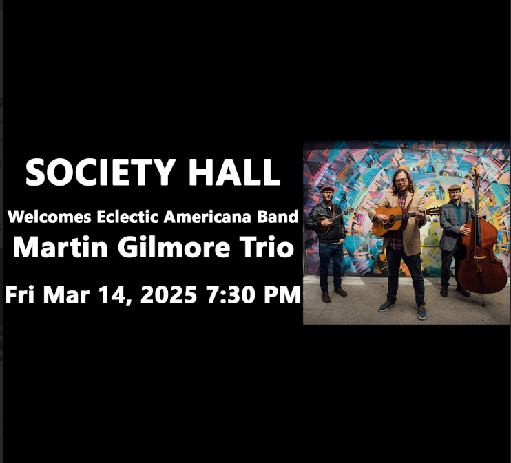 Society Hall: Martin Gilmore Trio