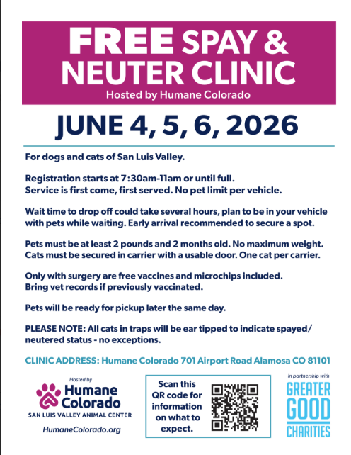 Free Spay and Neuter Clinic