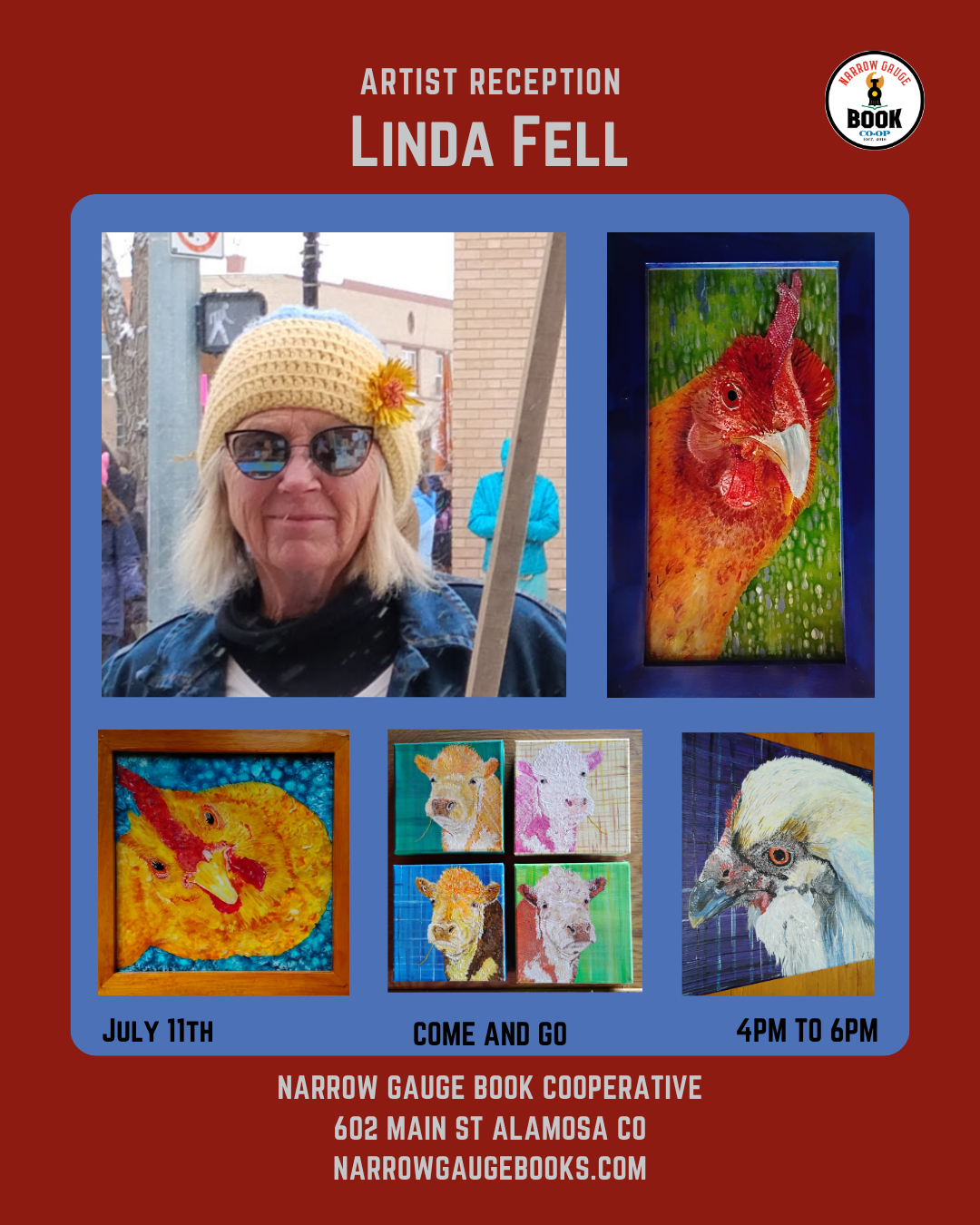 Narrow Gauge Artist Reception - Linda Fell