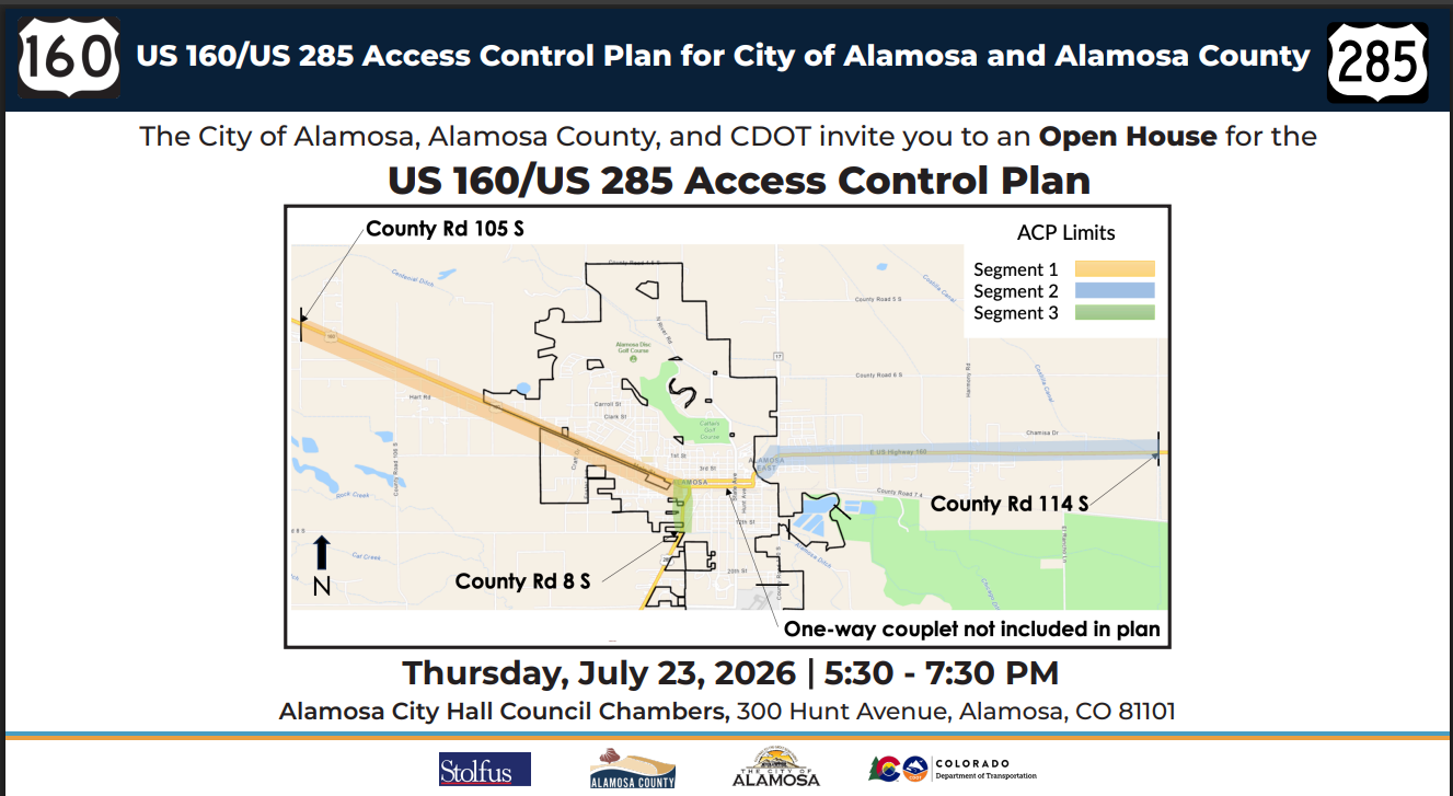 US 160/US 285 Access Control Plan Open House