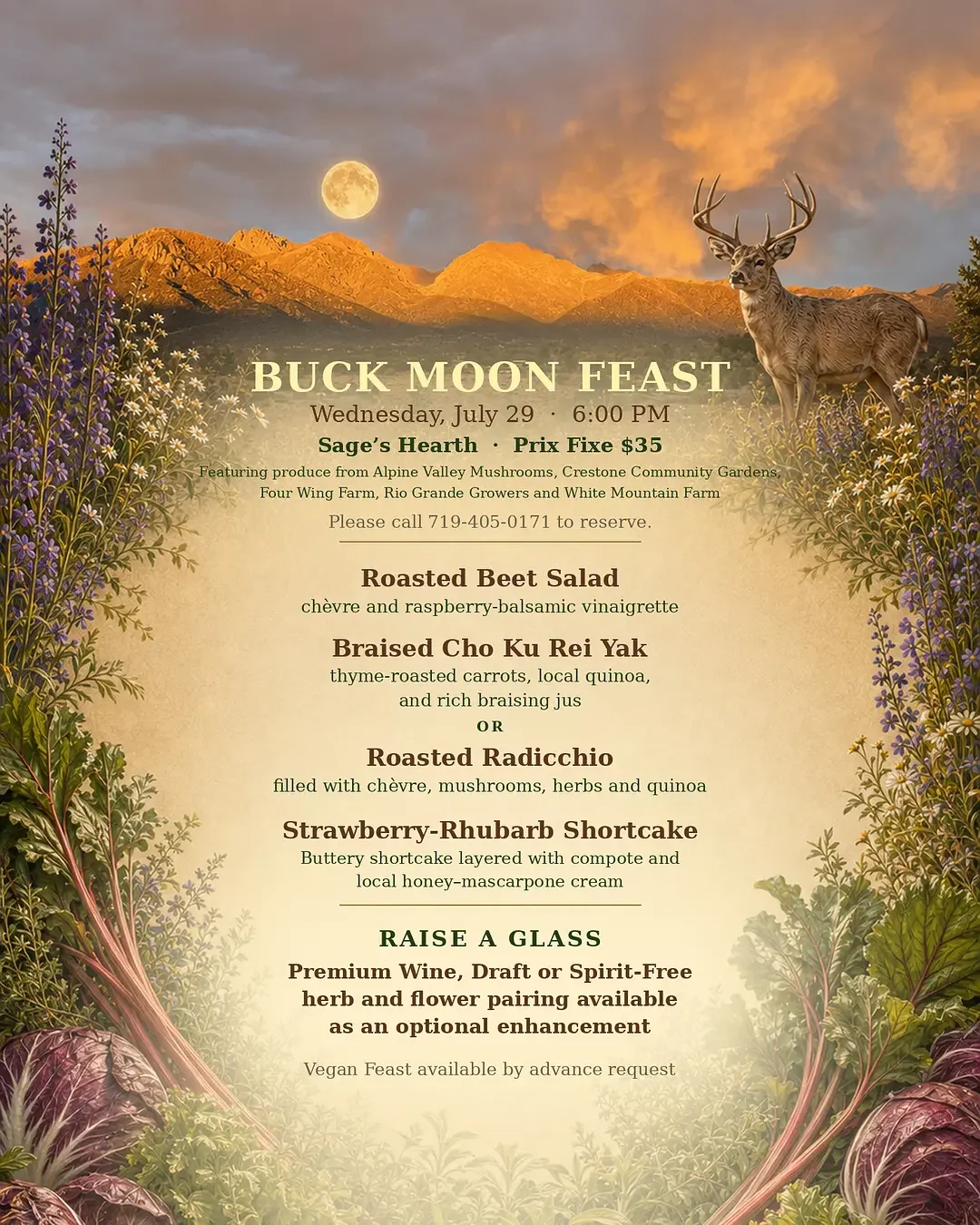 Sage's Hearth - Buck Moon Feast