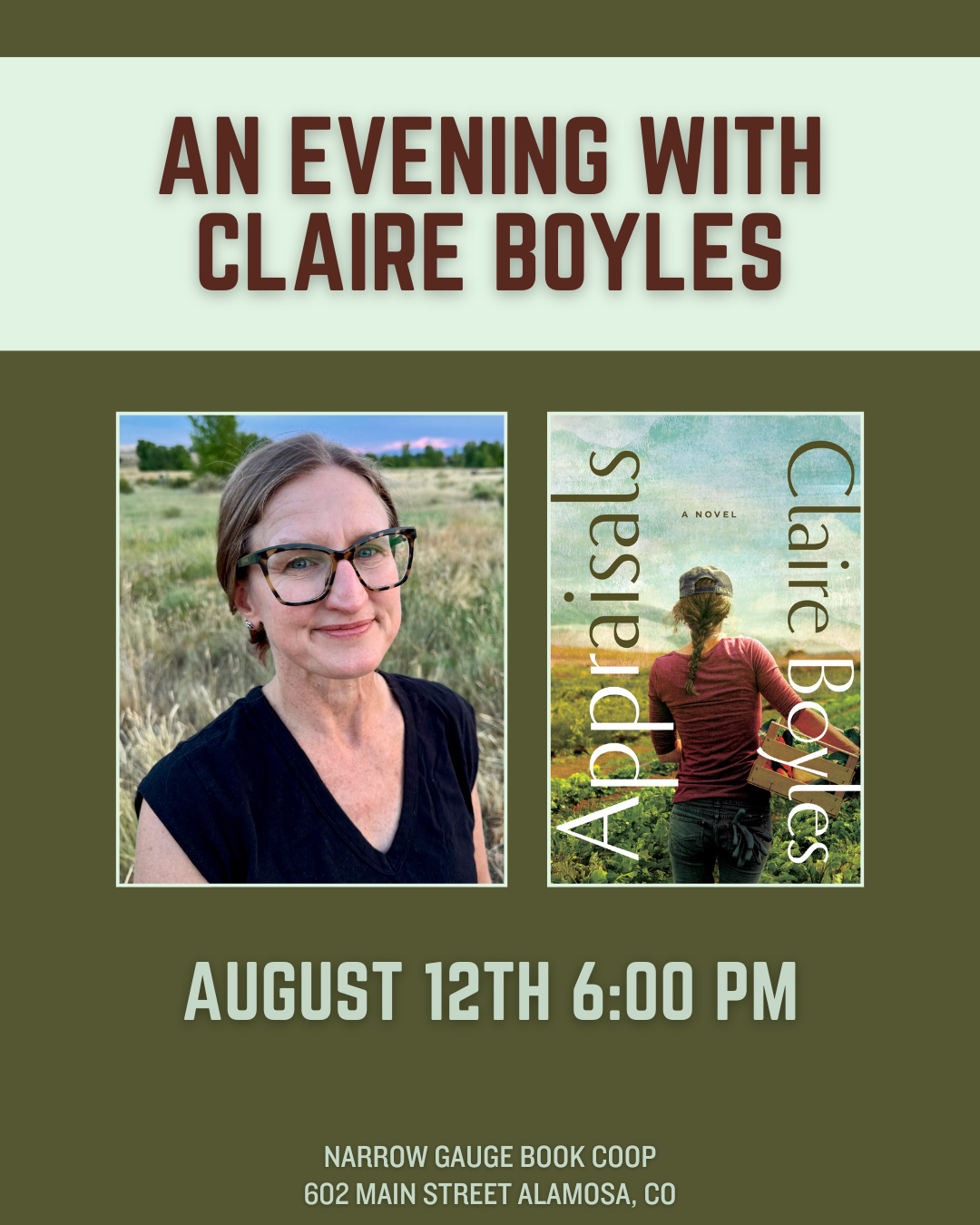 Narrow Gauge: Reading and Discussion with Claire Boyles