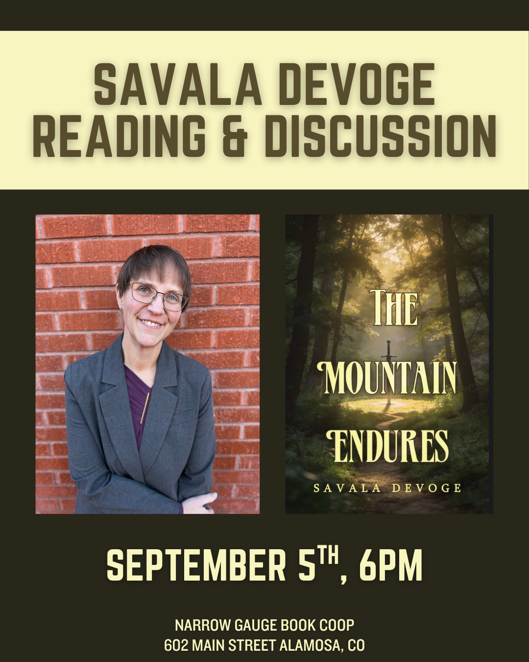 Narrow Gauge: Reading and Discussion with Savala DeVoge
