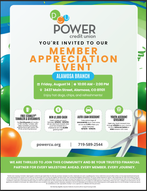 Ribbon Cutting/Member Appreciation Event - Power Credit Union