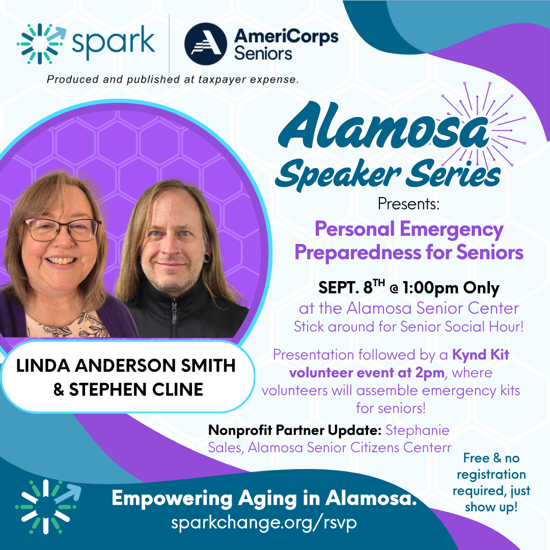 Spark Speaker Series: Personal Emergency Preparedness for Seniors