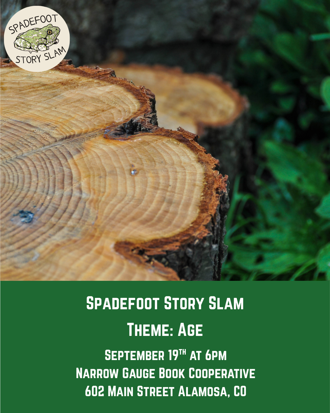 Narrow Gauge: Spadefoot Story Slam