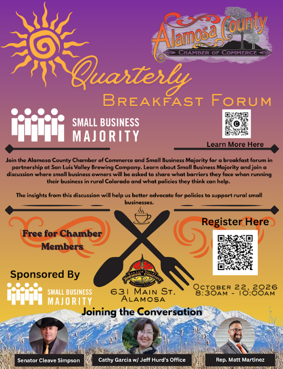 Chamber Quarterly Breakfast Form with Small Business Majority