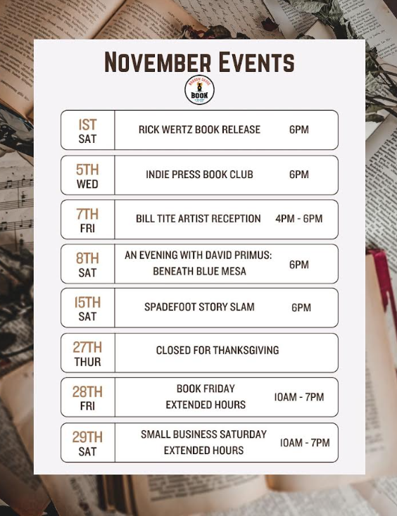 November Events: Indie Press Book Club