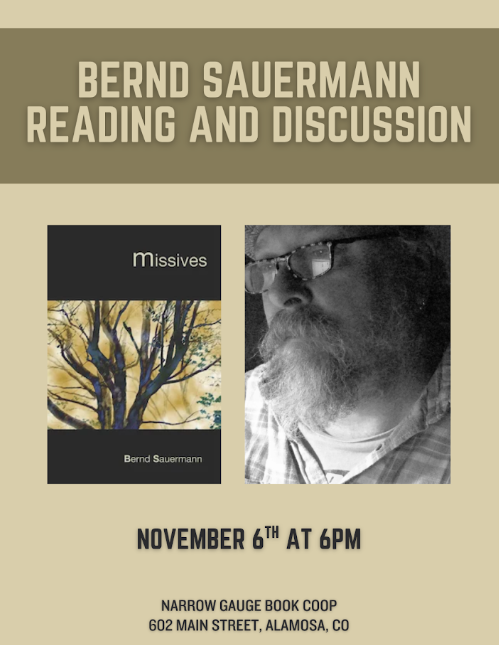 Bernd Sauermann Reading & Discussion