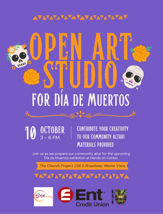 Open Art Studio For Dia De Muertos