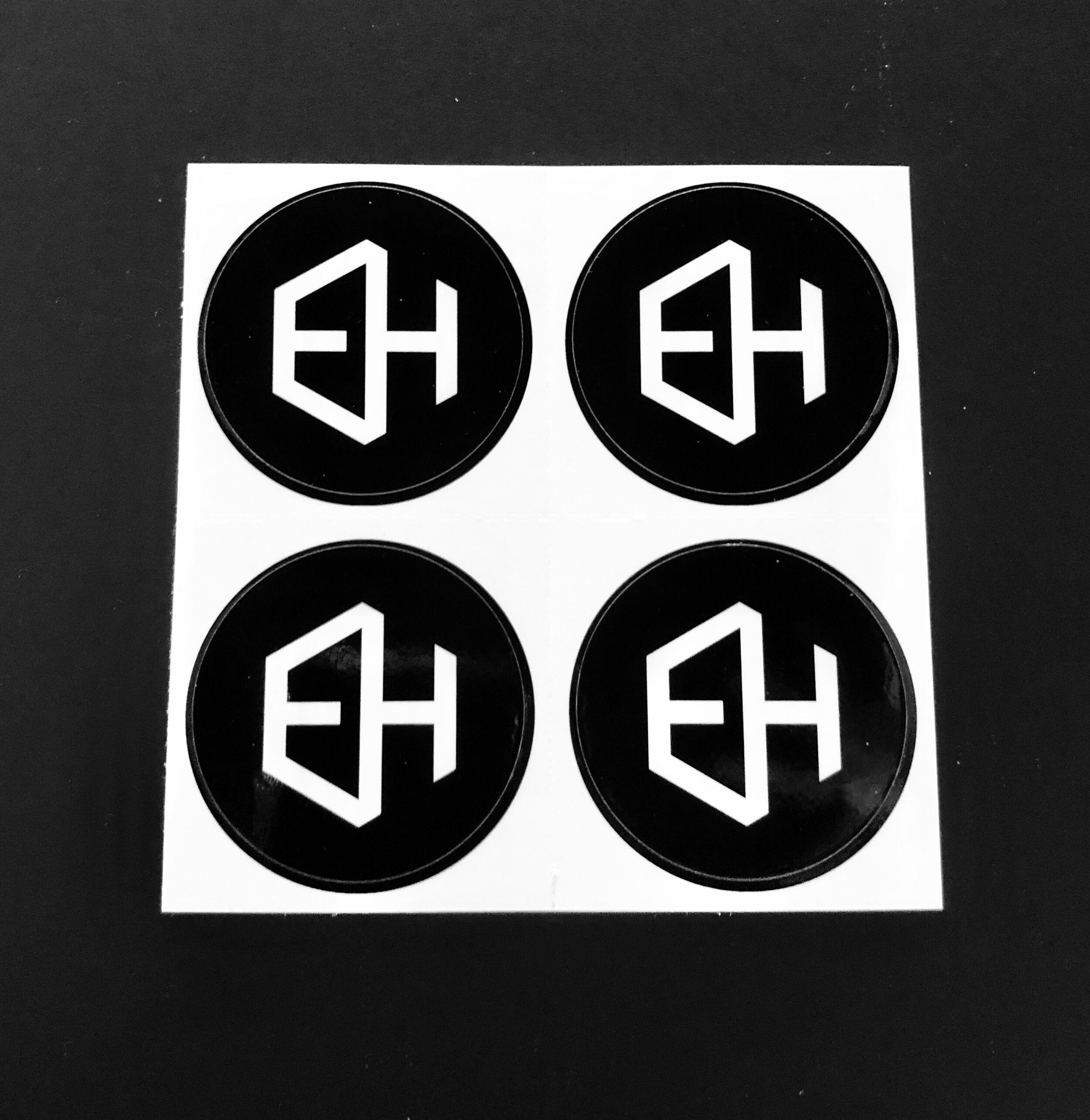 "EH" Kleber 4-er Set