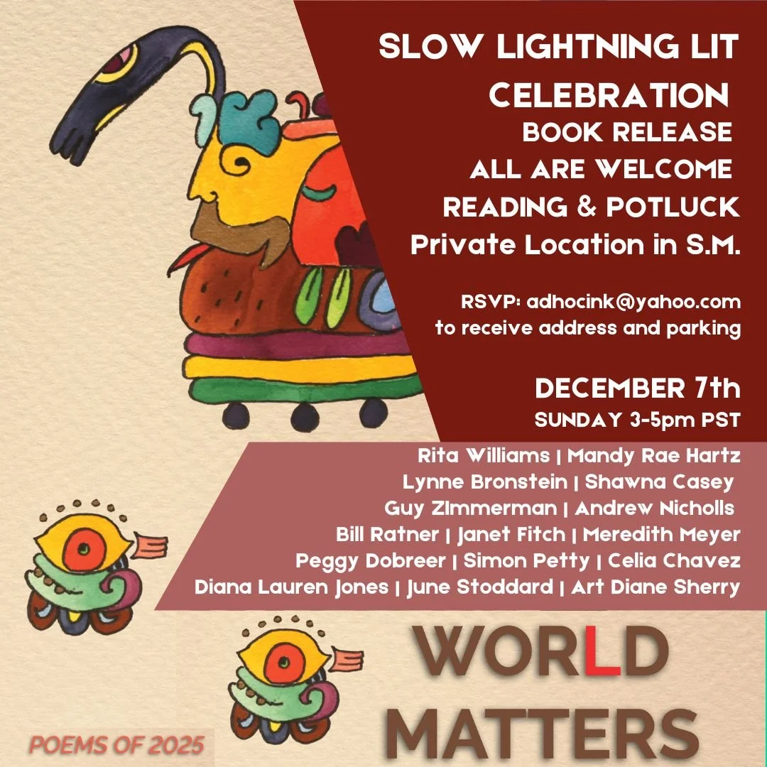 Slow Lightning "World Matters" book release party