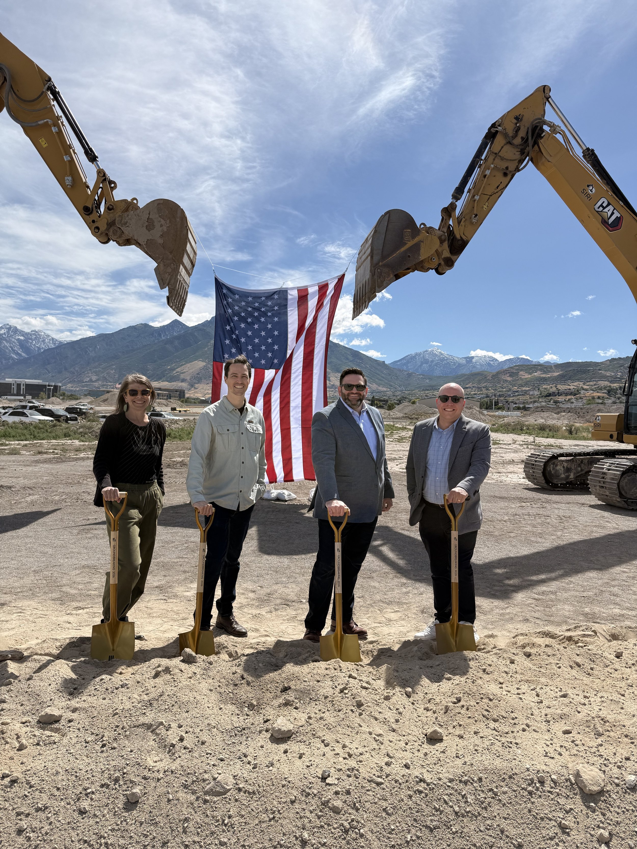 Envision Utah team at The Point groundbreaking ceremony. Envision Utah led the visioning process for the Point of the Mountain from 2016-2018.
