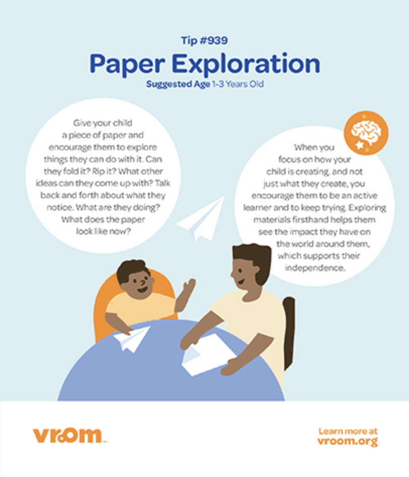 Vroom Tip #939: Paper Exploration