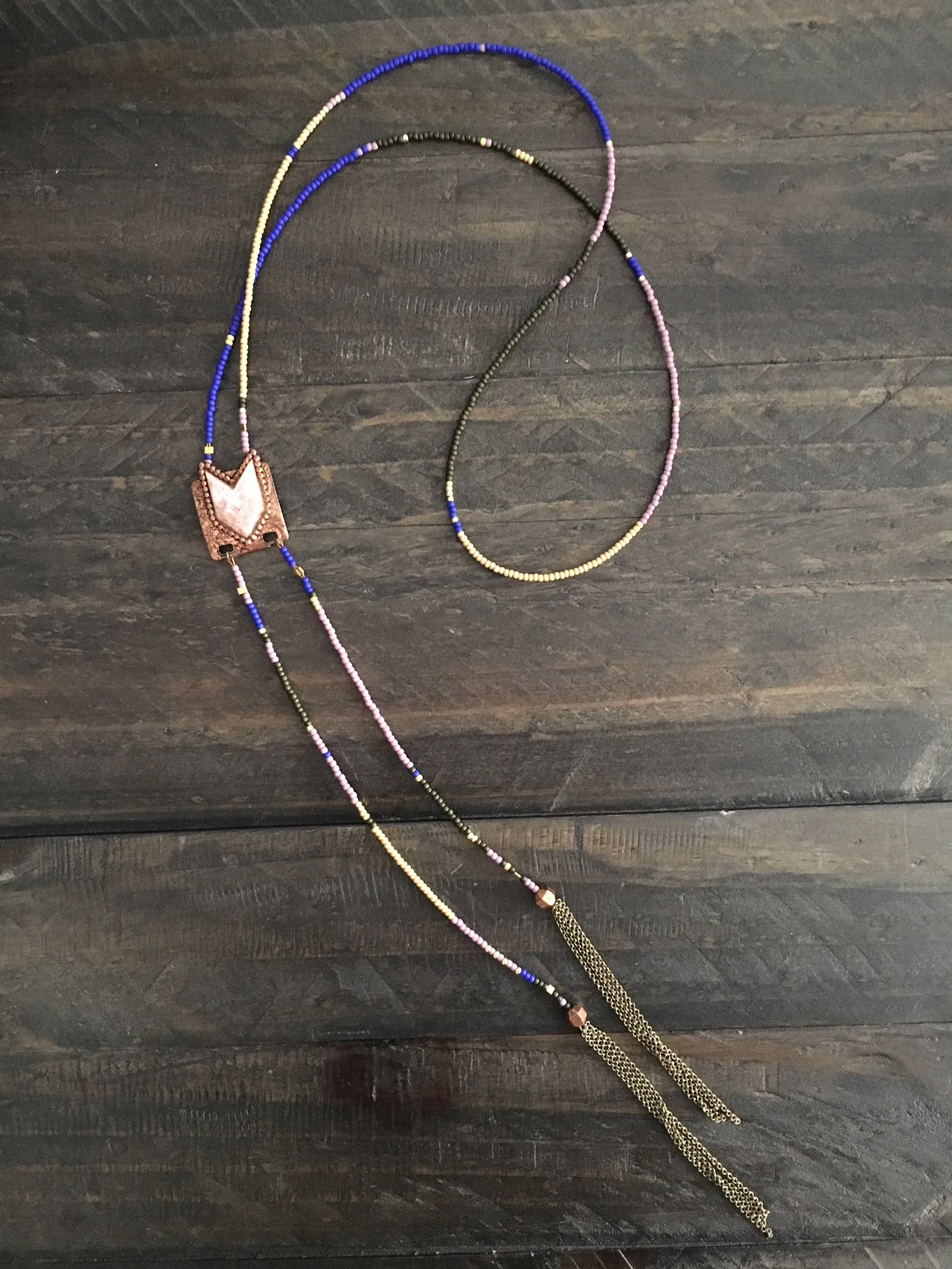 Seed bead Bolo Style - Necklace