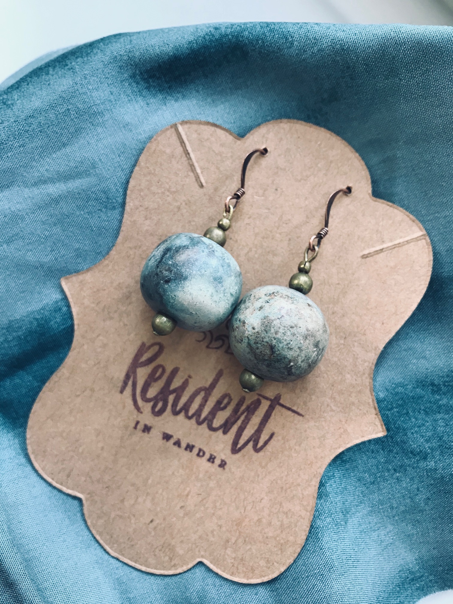 Vintage Multicolor Stone Earrings