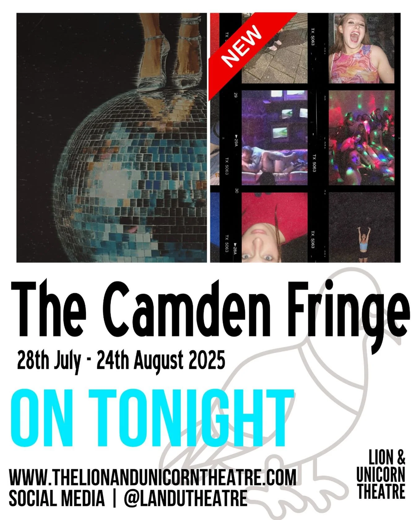 TONIGHT: Week Two of @CamdenFringe continues @landutheatre with brand new writing and great new performances from:
7.00 | @_onemorestarinthesky (closes tomorrow)
8.30 | @girlkisserplay - till Friday
For tickets and more info visit:
🎟️ www.linktr.