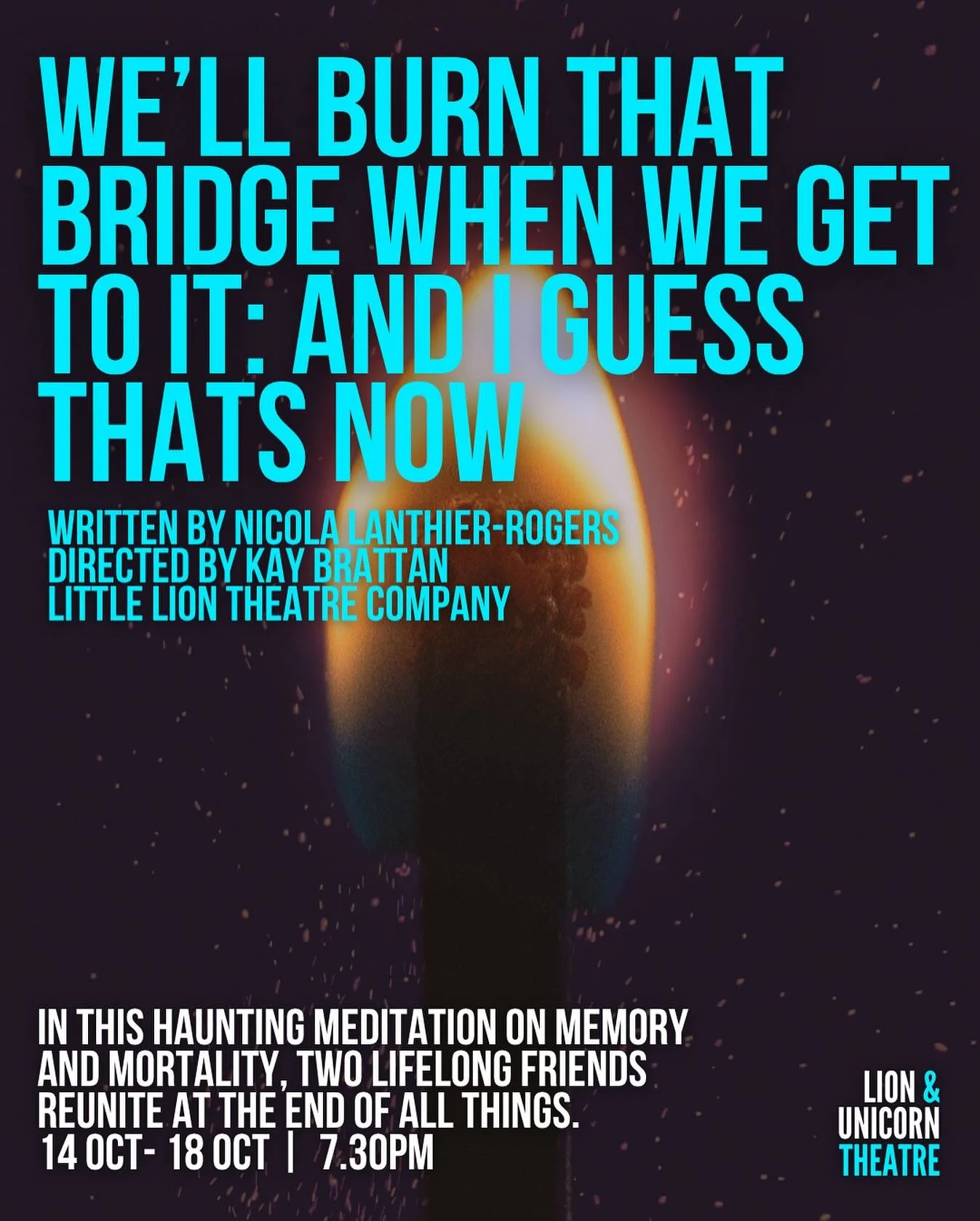 🔥 OPENS TONIGHT
A new play about the end of all things. In this haunting meditation on memory and mortality, two lifelong friends reunite at the edge of time itself.
At the end of everything - metaphorically, or literally, or both - Tophe asks El