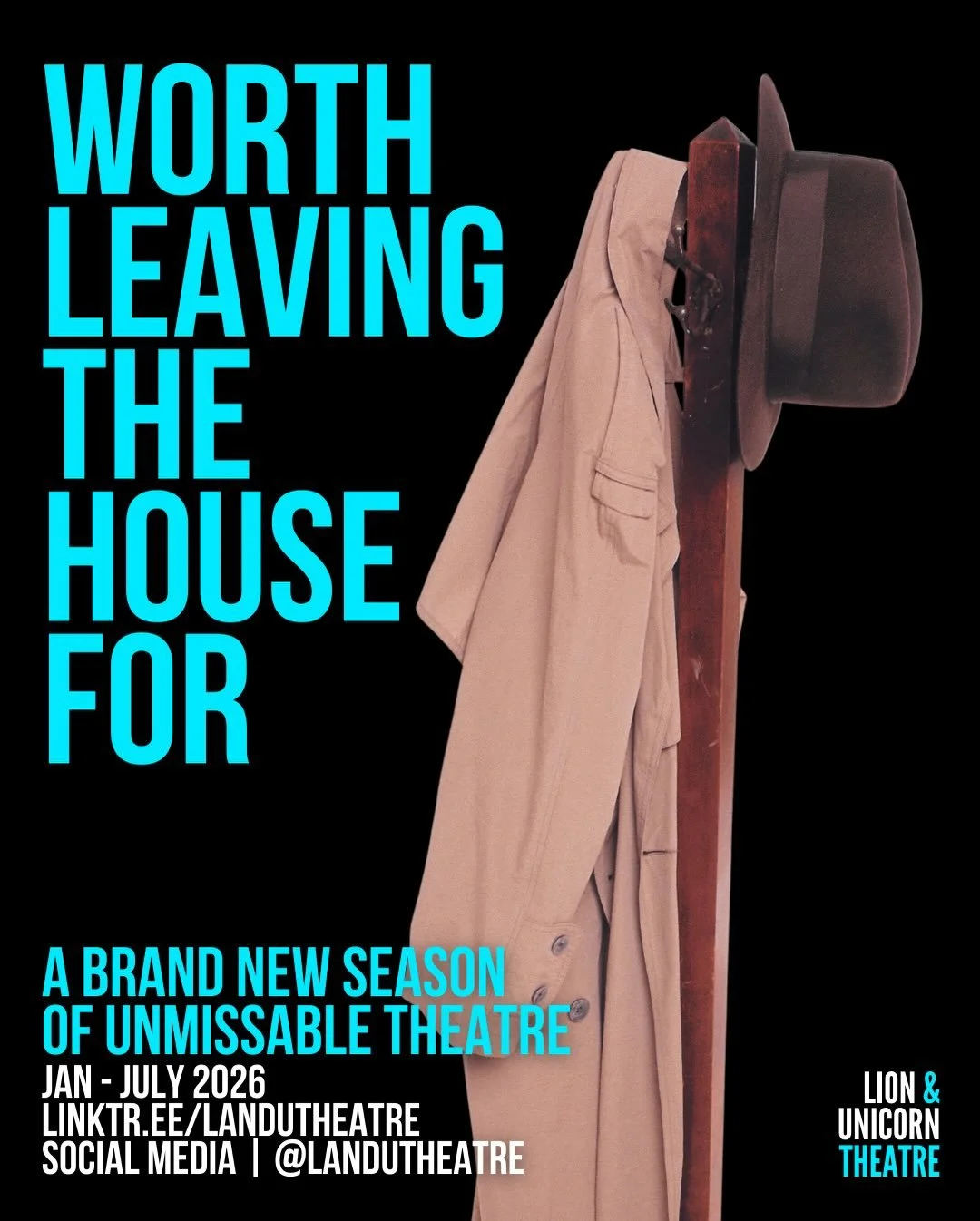 HELLO FEBRUARY

Our Spring / Summer season is well underway, with bold new writing, fresh voices and stories that stay with you long after the lights go down.

This is a season of risk, ambition and theatre worth leaving the house for, and there is p