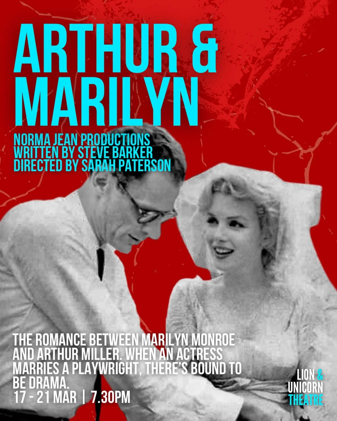 🎭 OPENING TONIGHT | LAST FEW TICKETS REMAIN

Arthur &amp; Marilyn

When an actress marries a playwright, there&rsquo;s bound to be drama.

1956. What happened when America&rsquo;s most famous celebrity married America&rsquo;s most celebrated playwri