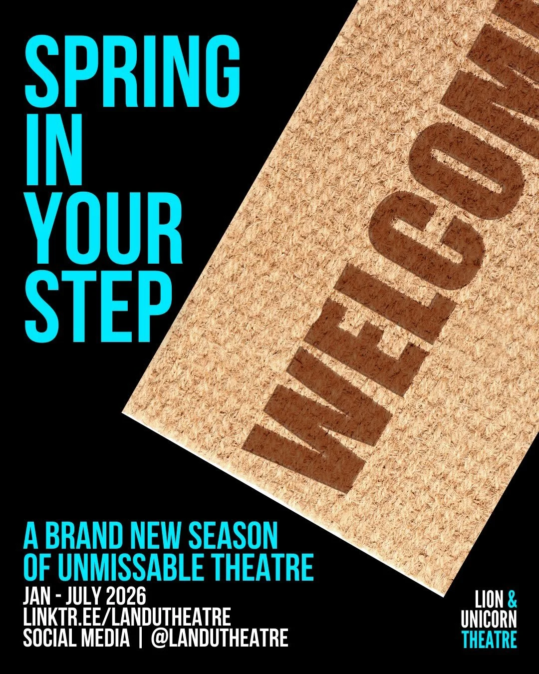 🌼 Spring in your step!

Our Spring Season at the Lion &amp; Unicorn Theatre continues with a brilliant line-up of new work, bold ideas and unforgettable performances.

From dark comedies and gripping dramas to thrilling new writing, there&rsquo;s st
