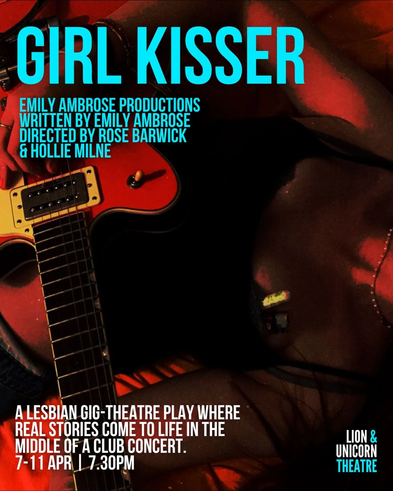 🎤 OPENS TONIGHT

A lesbian gig-theatre play where real stories come to life in the middle of a club night.

Five GIRLKISSERs. 
First loves, messy hookups, blurred friendships, and everything in between.
Set against the East London music scene, this 