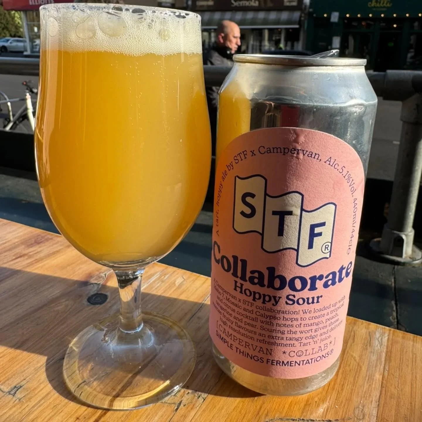 Ian's pick of the week...Fresh with a twang, perfect for a suny afternoon refreshment. The Campervan x Simple Things Fermentations&rsquo; Hoppy Sour has arrived at Bison! These won't stick around so actually fast.