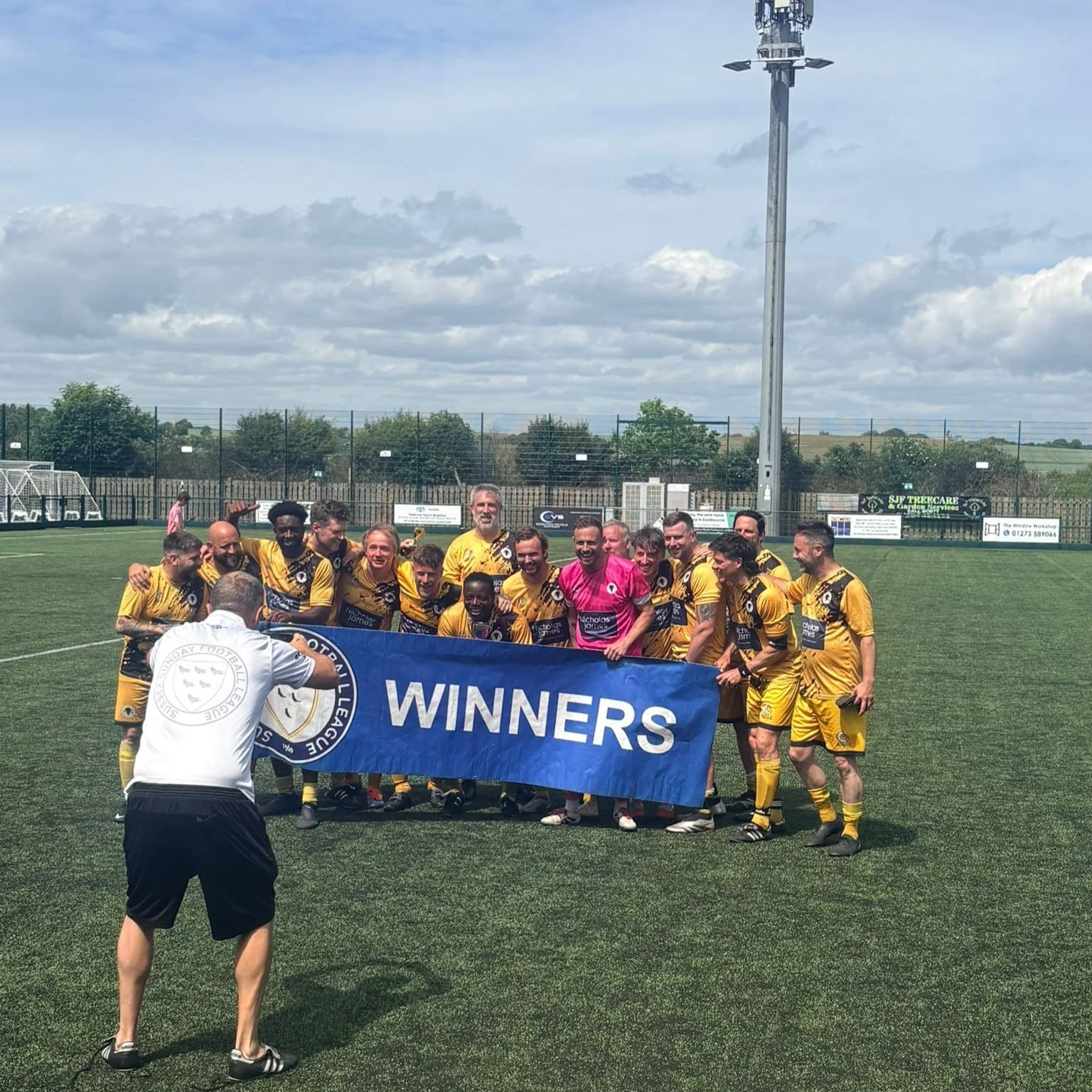 Bison Beer FC can put their feet up and enjoy the World Cup after winning the league and cup double with the vets this season 🏆🏆