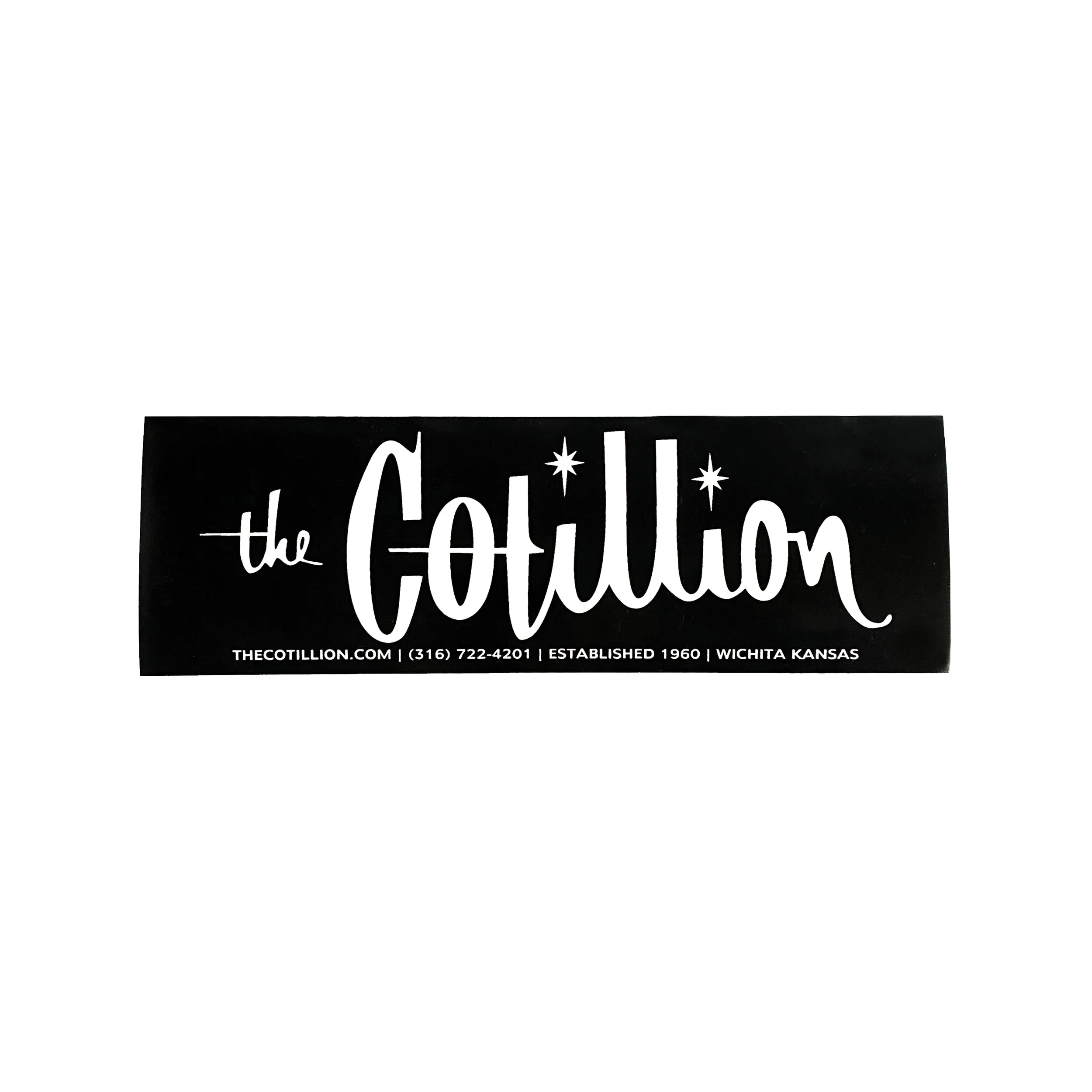 Black Cotillion Bumper Sticker
