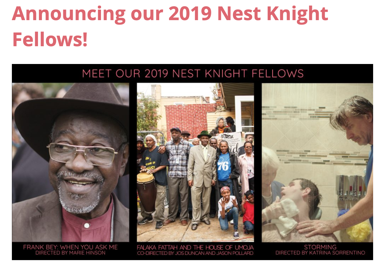 Storming is one of three films selected for the Nest Knight Fellowship directed by a first-time female director hailing from Philadelphia.