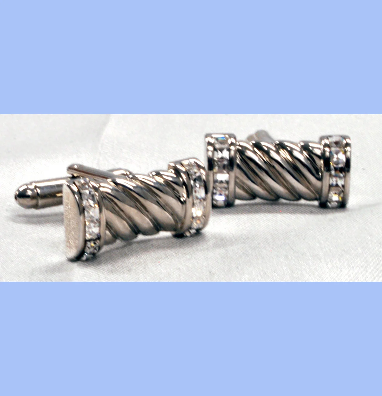 Silver Twist Cufflinks