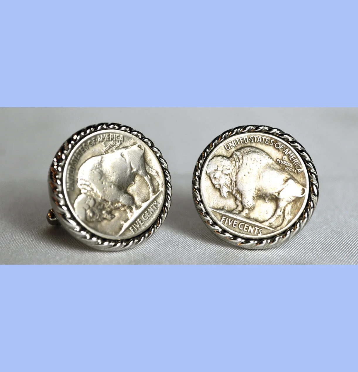 Buffalo Nickel Cufflinks