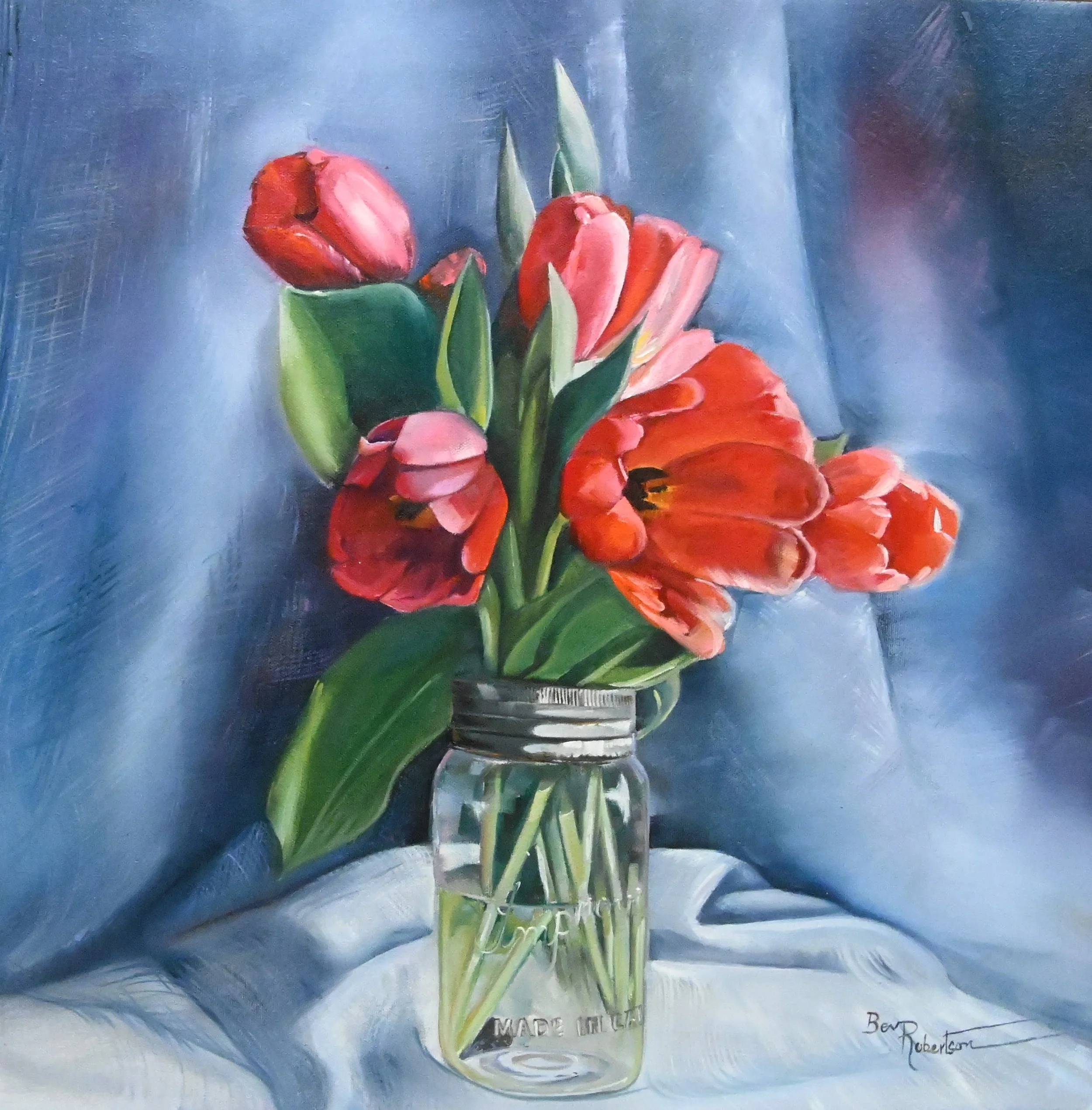 Bev Robertson red tulips.JPG