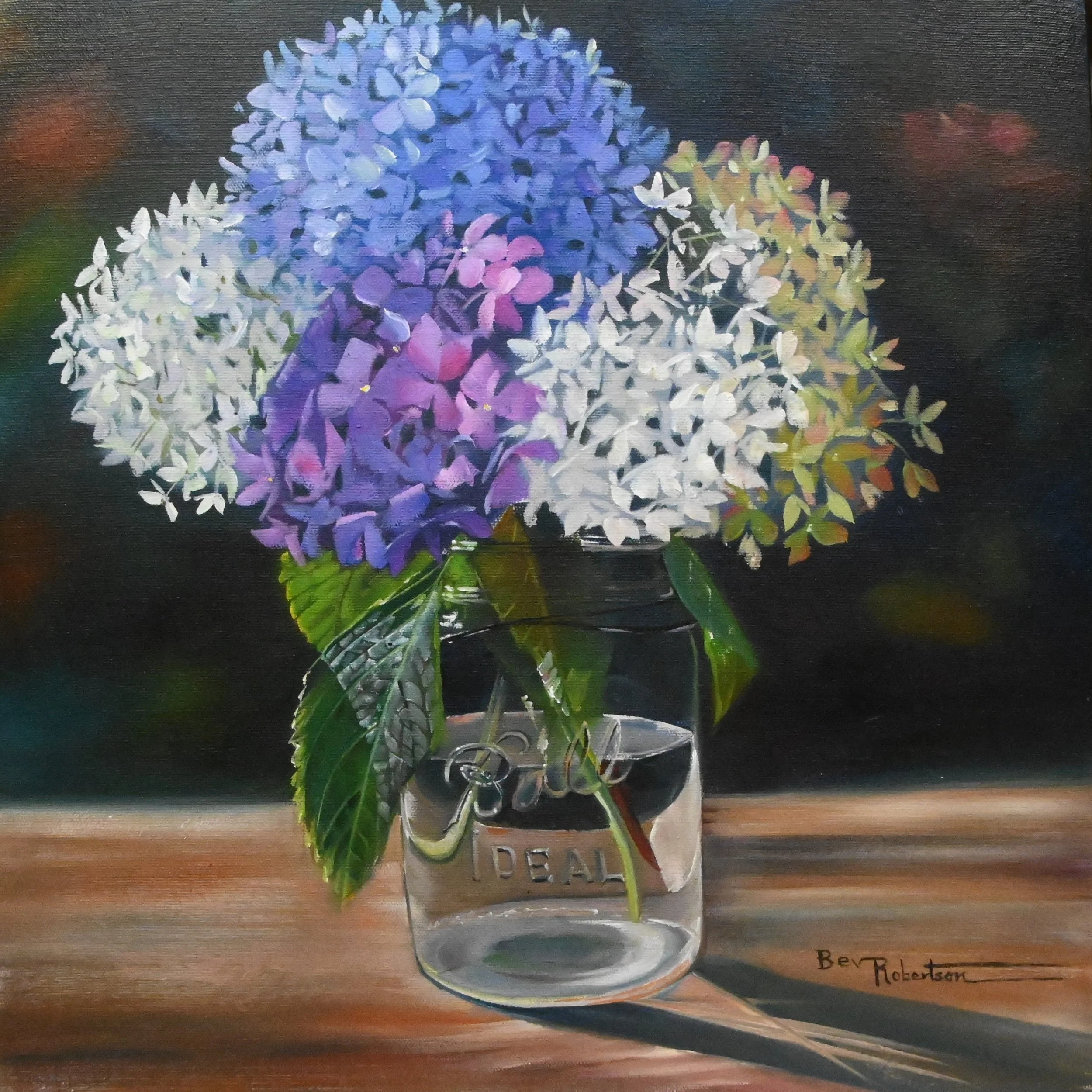 bevrobertsonHydrangeaVariaty-Oil on canvas.JPG