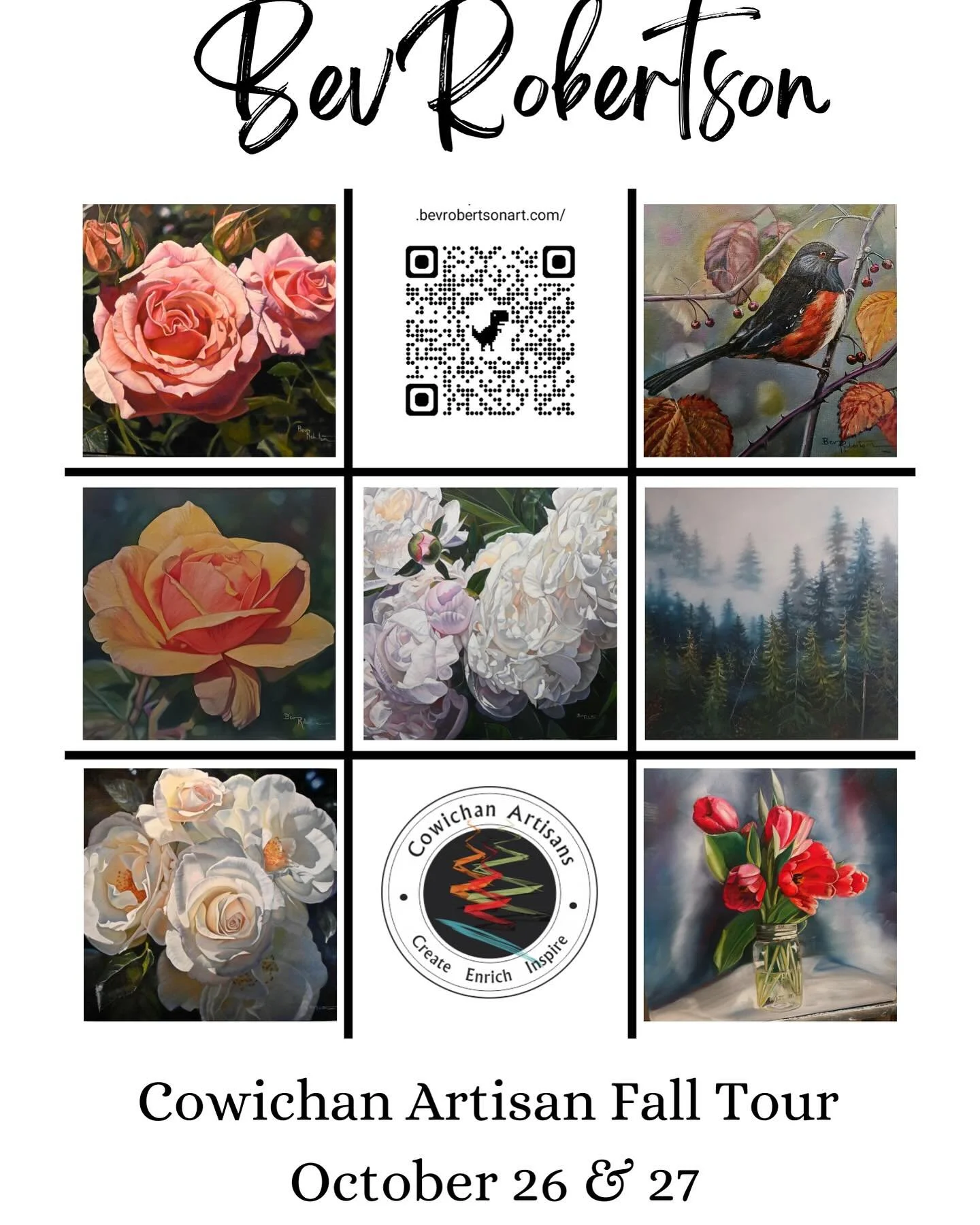 Only 1week until My Studio Tour @cowichan_artisans I&rsquo;d love to meet you and show you where ,how and what I love to do and create.Tour map available @cowichanartisans @cowvalleyvoice @bevrobertsonart @cowichan_artisans #artist #fallstudiotour #a