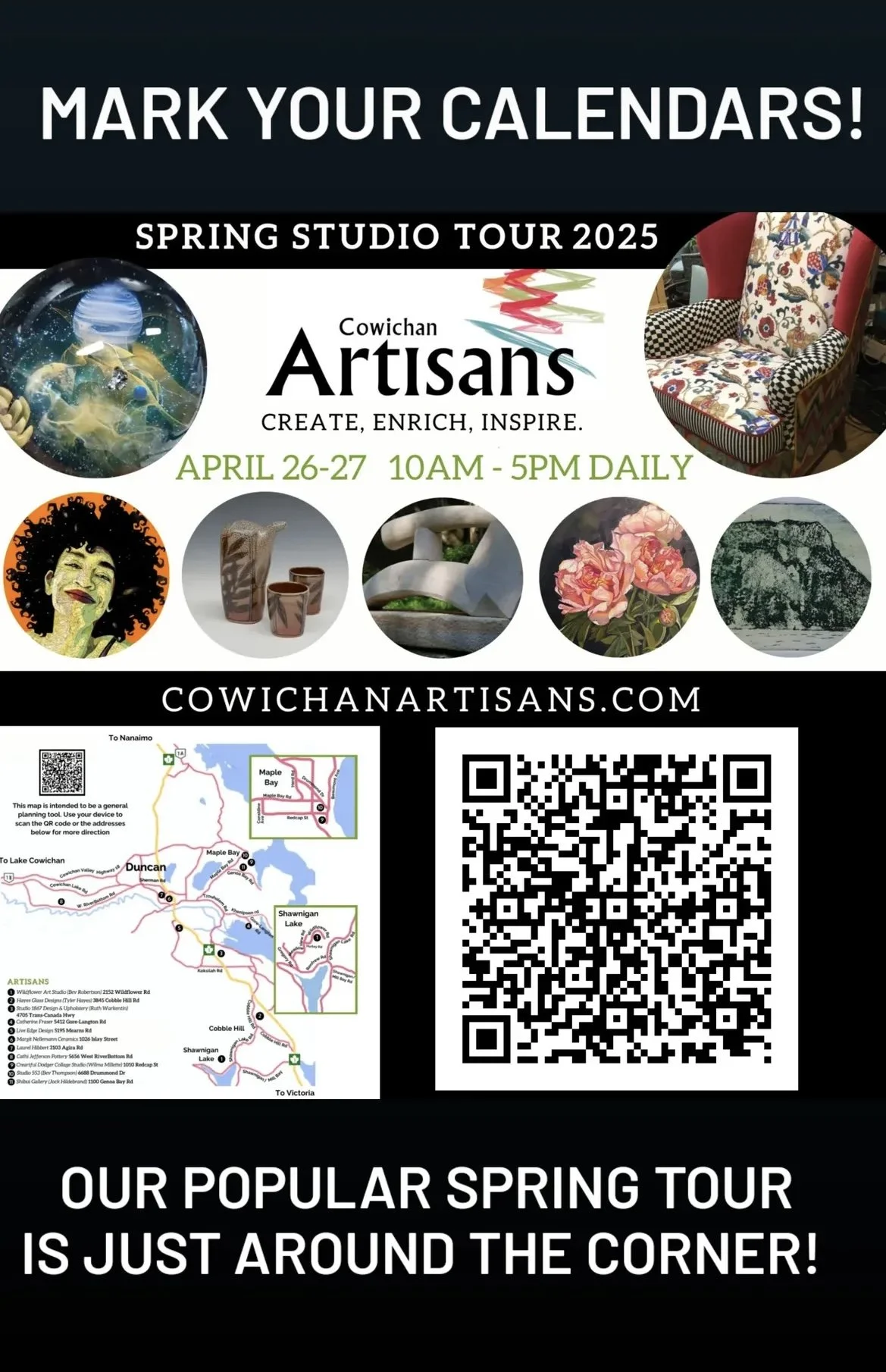 Cowichan Artisans Spring Tour 2025