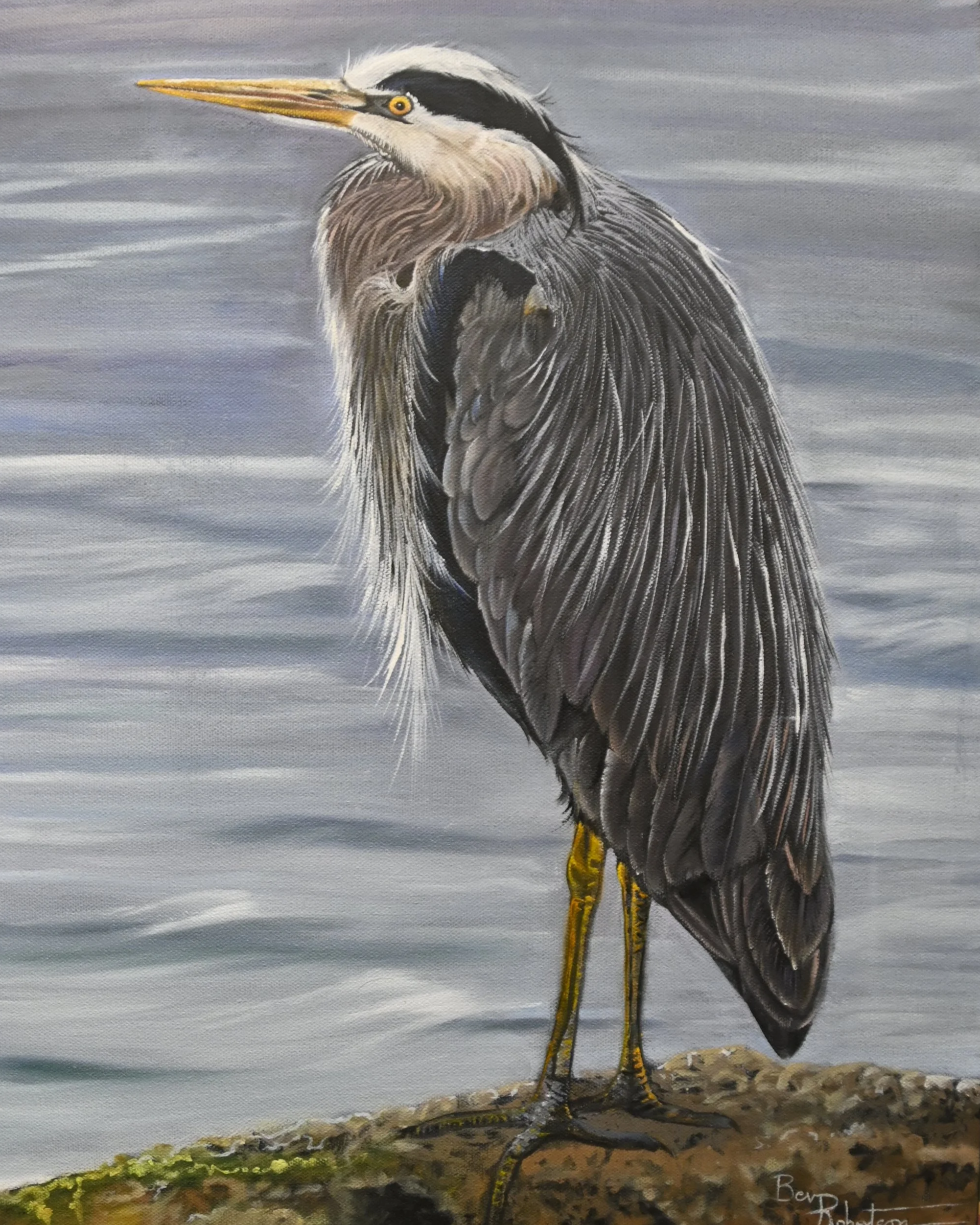 "On the Rocks II " 16 "x 20" oil on canvas