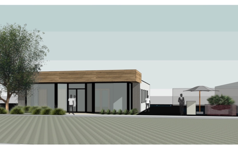 Modern Retail Storefront - Reposition of Existing Use.  (Architect’s rendering.) 
