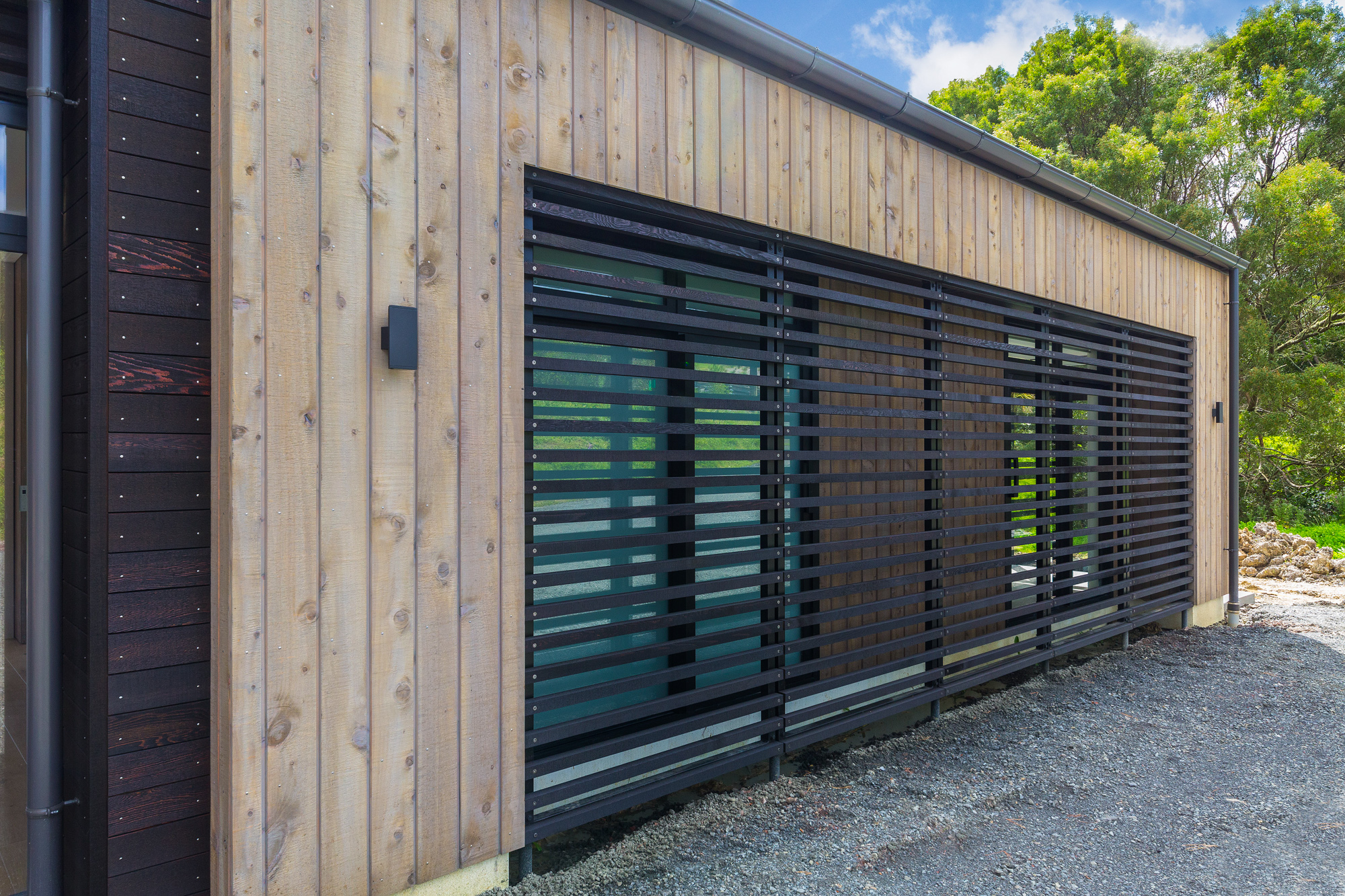 cedar privacy louvres
