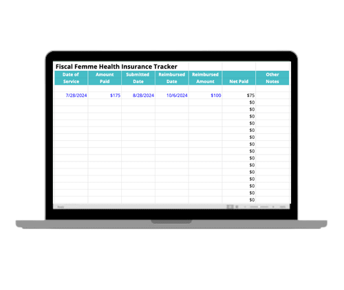 Health Insurance Reimbursement Tracker — The Fiscal Femme