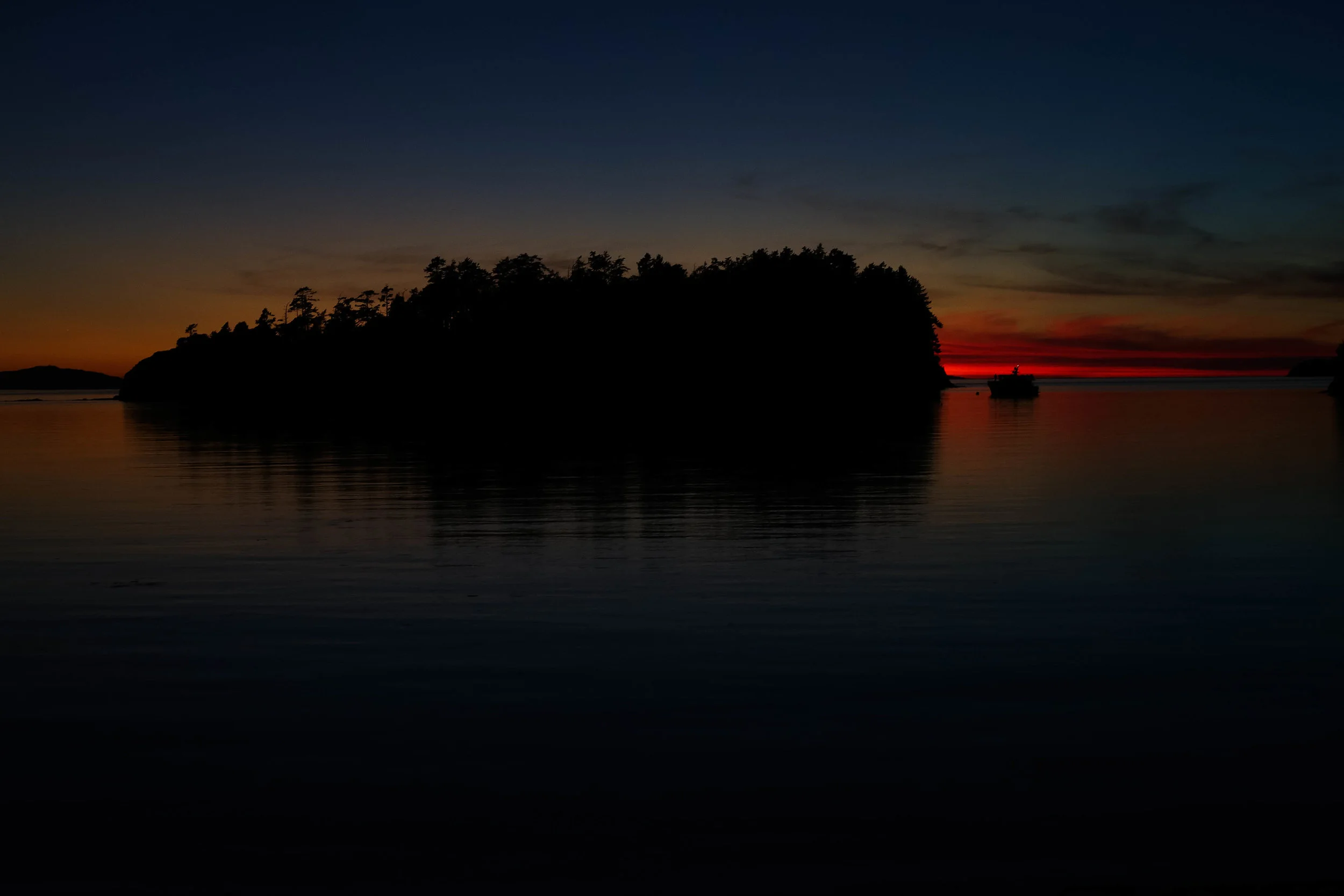 Sunset on Sucia Island, 2016