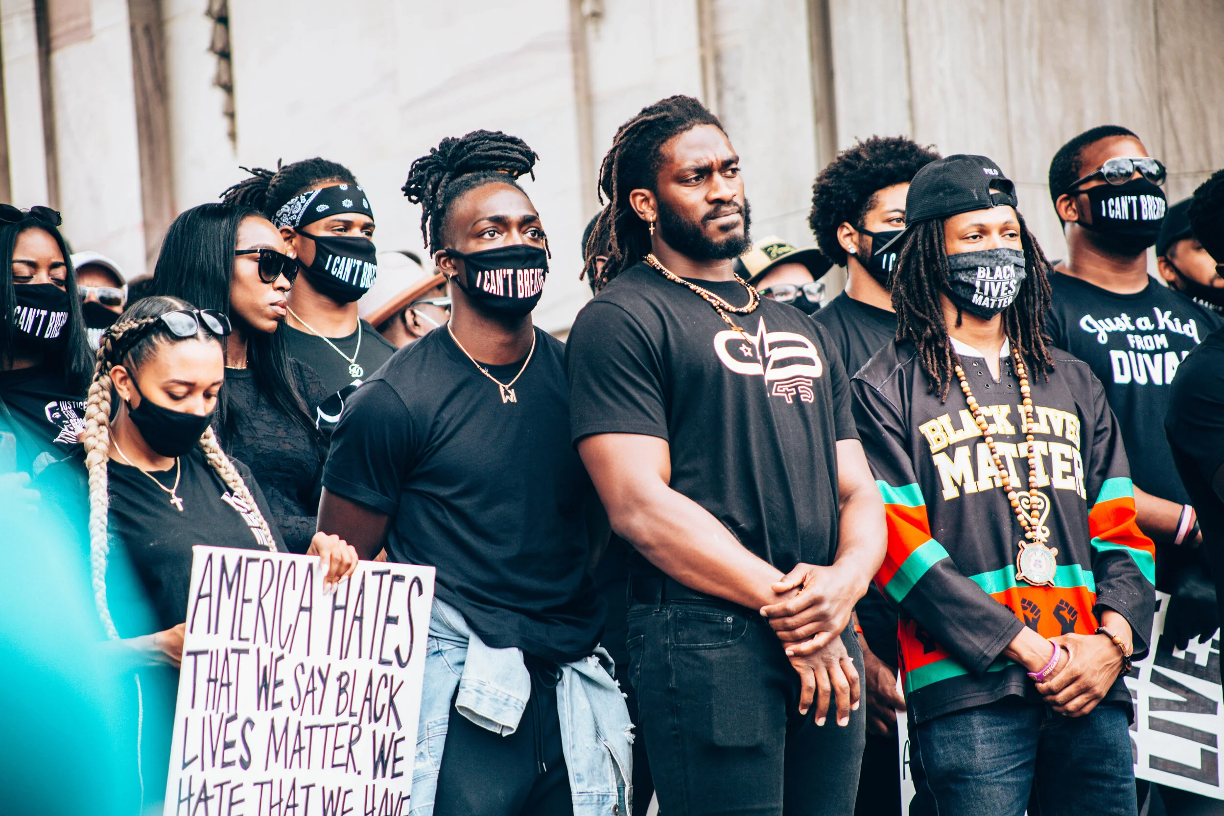 The Denver Broncos led the protest on Saturday, June 6th, 2020.